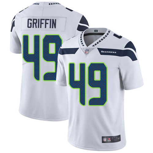 Seattle Seahawks Limited White Men Shaquem Griffin Road Jersey NFL Football #49 Vapor Untouchable->women nfl jersey->Women Jersey